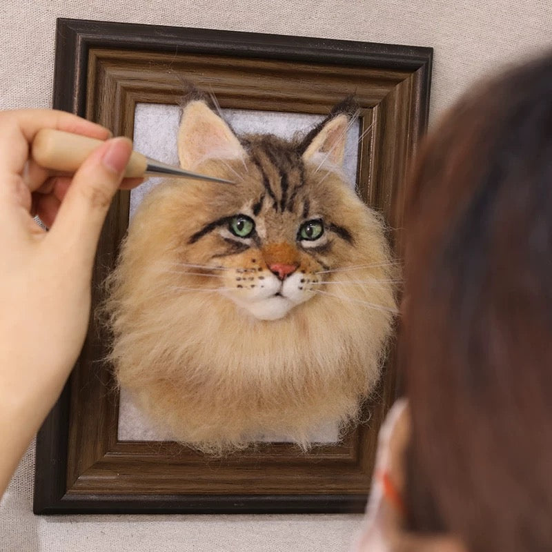 Handcrafted Wool Felted - Picture Frame Decor