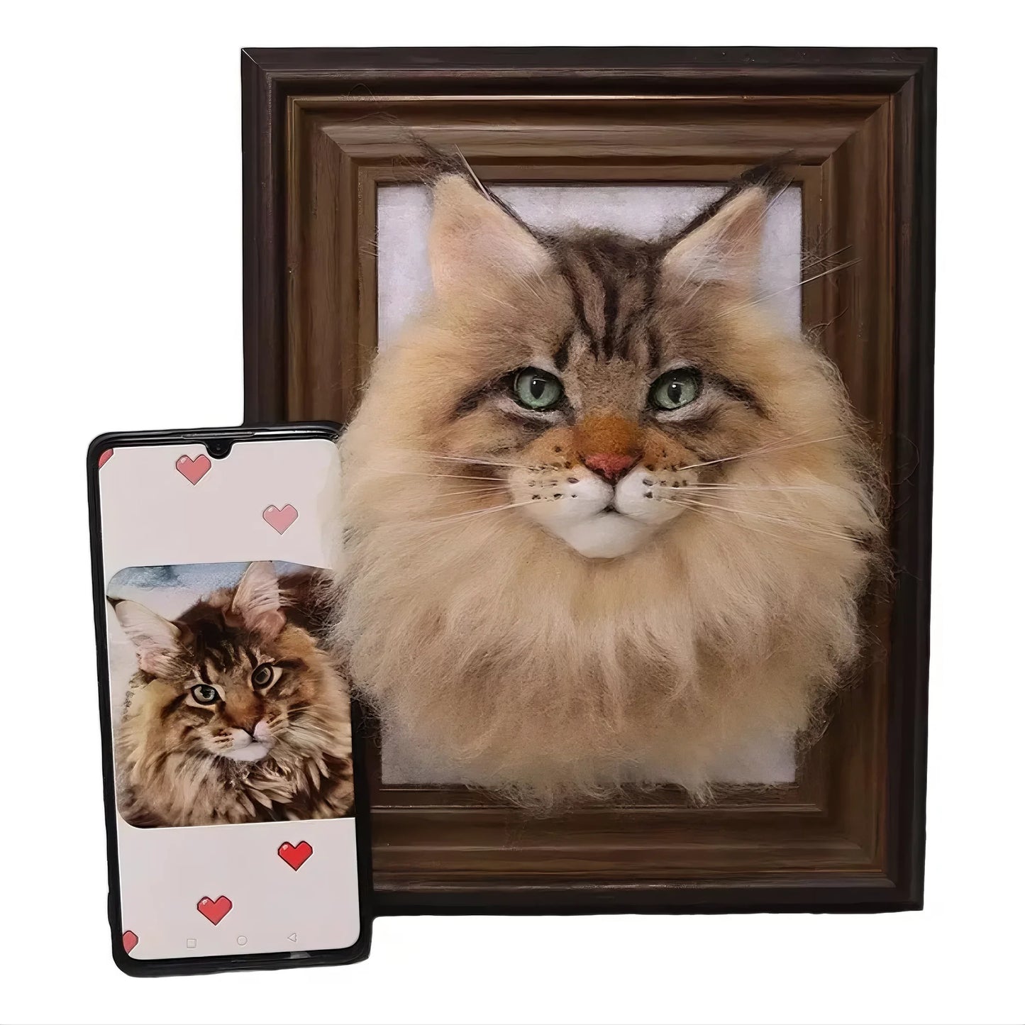 Handcrafted Wool Felted - Picture Frame Decor