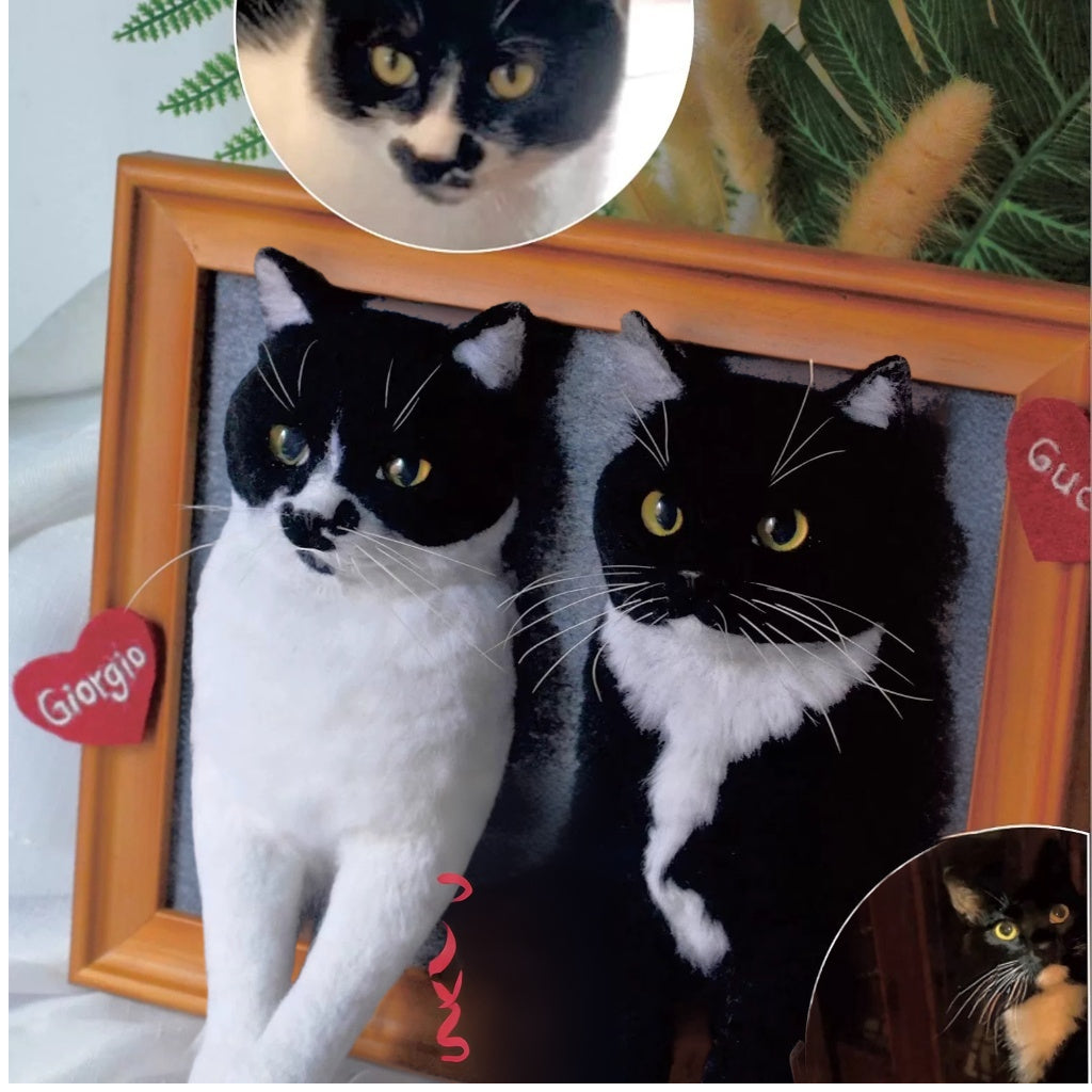 Handcrafted Wool Felted - Portrait Frame